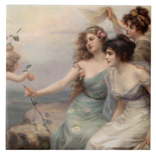 Carreau Les trois grâces d'Edouard Bisson