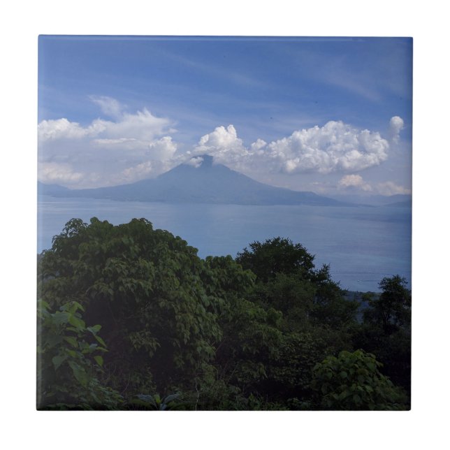 Carreau Les volcans du lac Atitlan (Devant)