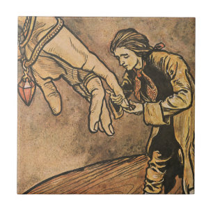 Carreau Les voyages de vintage Gulliver par Arthur Rackham