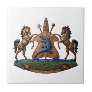 Carreau Lesotho blason armoiries drapeau pays symbole héra
