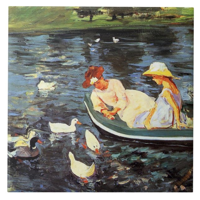 Carreau L'été (par Mary Cassatt) (Devant)