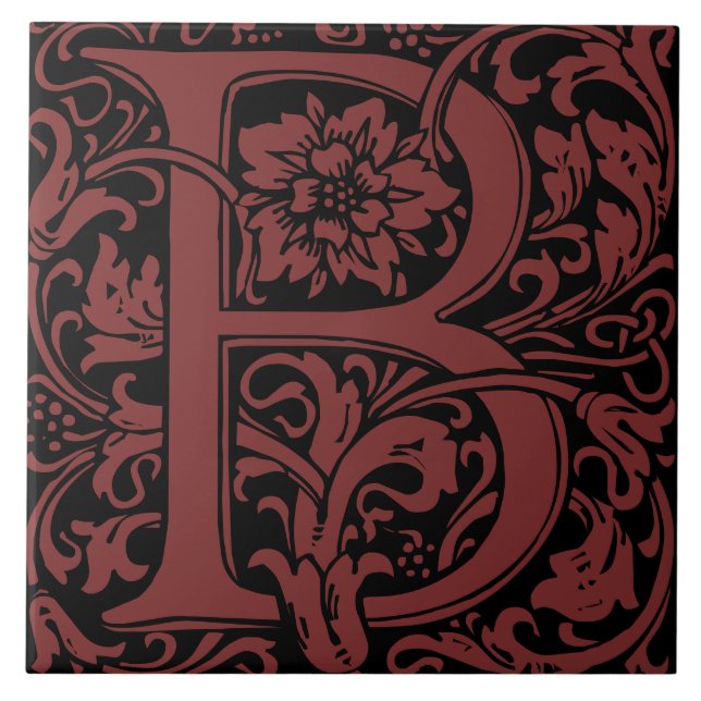 Carreau Lettre de monogramme B des arts et métiers de Will (Devant)