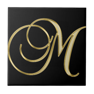 Carreau Lettre d'or m