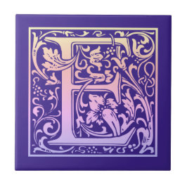 Carreau Lettre E Coloré Vintage Première Lettre Gradient