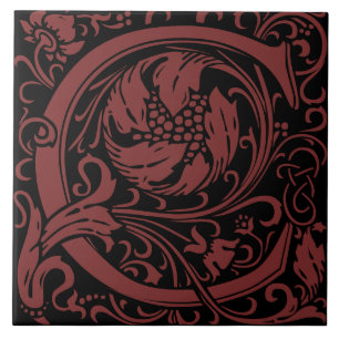Carreau Lettre monogramme C des arts et métiers de William