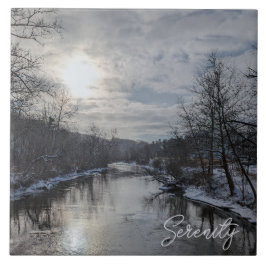 Carreau Lever de soleil d'hiver à CVNP