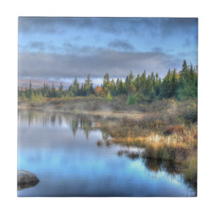 Carreau Lever du soleil d'automne au lac Moosehead Maine