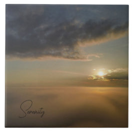 Carreau Lever du soleil du matin de Foggy