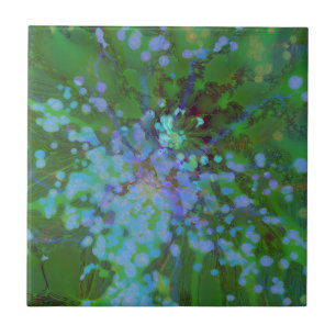 Carreau L'explosion périphérique L'art Abstrait holographi