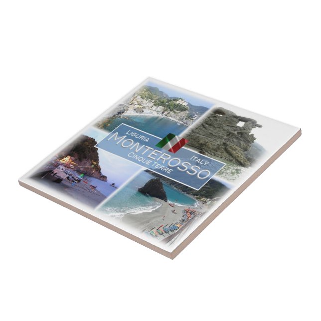 Carreau LGR059 MONTEROSSO, Mosaïque, Italie, (Côté)