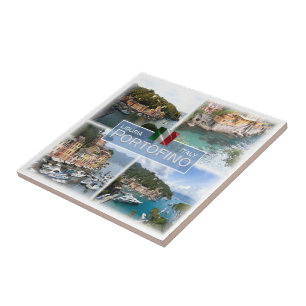 Carreau LGR063 PORTOFINO, Mosaïque, Ligurie, Italie,
