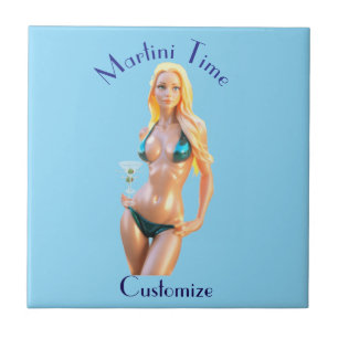 Carreau l'heure du Martini Bikini Babe Thunder_Cove