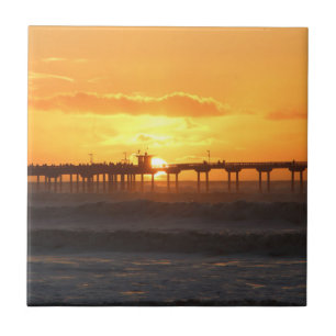 Carreau L'homologue californien au coucher du soleil