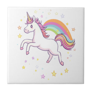 Carreau Licorne étoile arc-en-ciel (1)