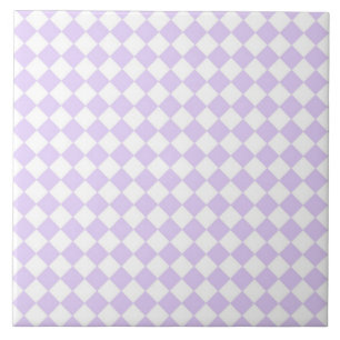 Carreau Lilac Purple Diamond À damiers motif