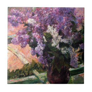 Carreau Lilacs dans une fenêtre par Mary Cassatt