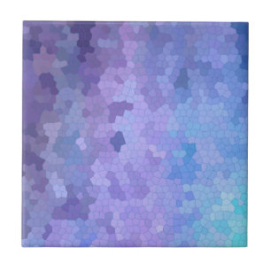 Carreau Lilas et Lavendar par le verre souillé