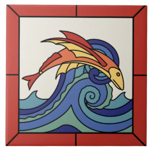 Carreau L'île de Catalina possède un filet de poisson vo