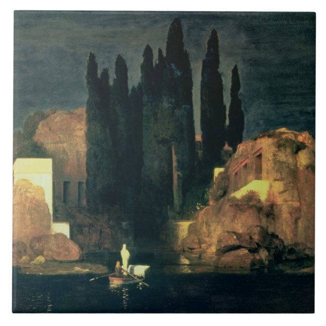 Carreau L'île des morts, 1880 (huile sur la toile) (Devant)