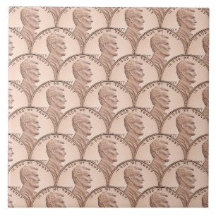 Carreau Lincoln Penny Motif - Pièces de cuivre