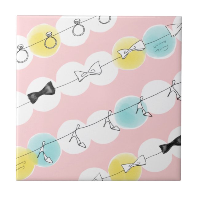 Carreau Line Line Ribbon Shoes (Devant)