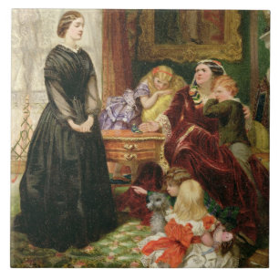Carreau L'institutrice, 1860 (huile sur la toile)