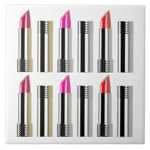 Carreau Lipstick beauté cosmétique chrome rose rouge