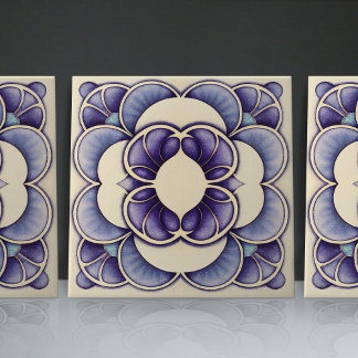 Carreau Lisbonne inspirée par l'Art nouveau Jacaranda Blos