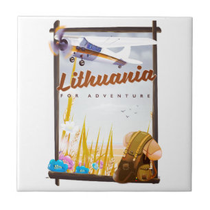 Carreau lituanie - Pour une affiche voyage aventure