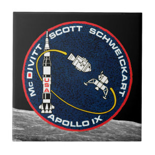 Carreau Logo de patchs de mission Apollo 9 NASA