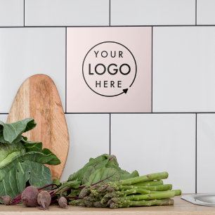 Carreau Logo d'entreprise Blush Pink Feminine Profession