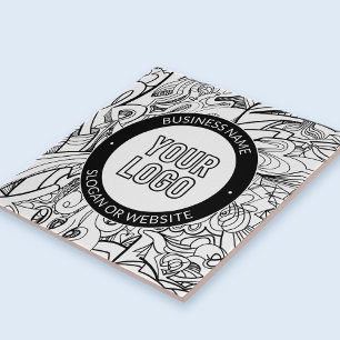 Carreau Logo d'entreprise ou Modèle de texte de conception