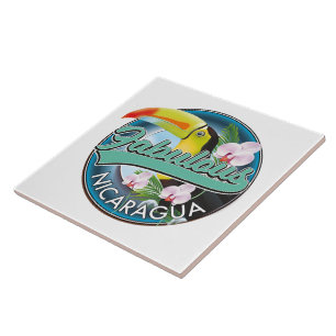 Carreau Logo fabuleux du toucan du Nicaragua