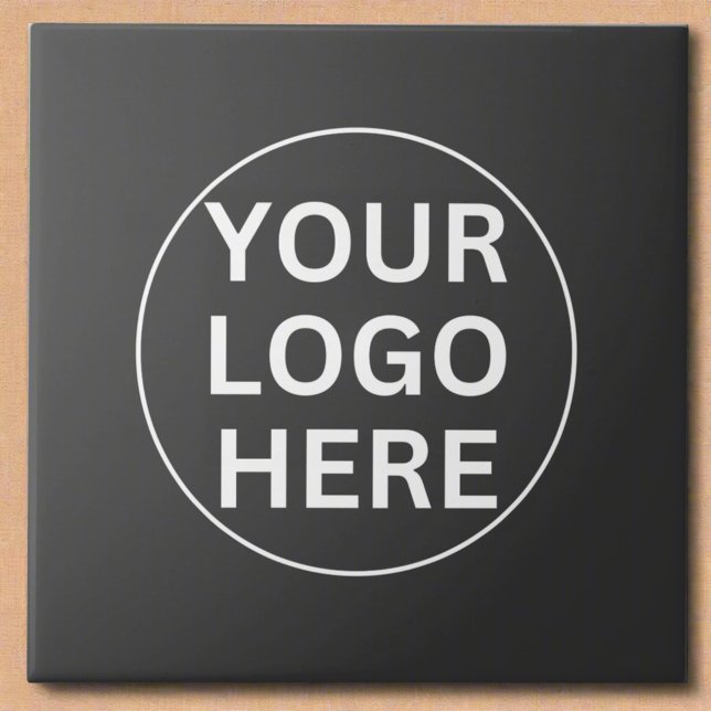 Carreau Logo personnalisé l Professional Promotional Grey (Créateur téléchargé)