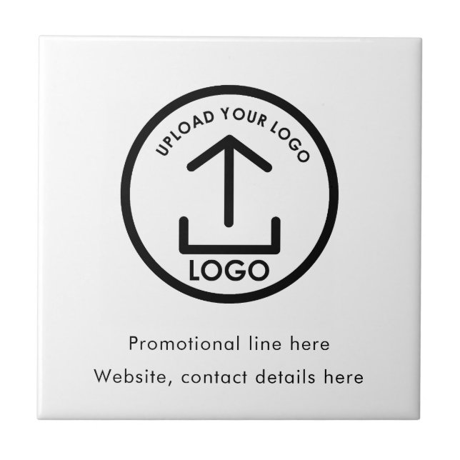 Carreau Logo professionnel personnalisé Texte promotionnel (Devant)
