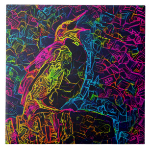 Carreau L'oiseau solitaire 3