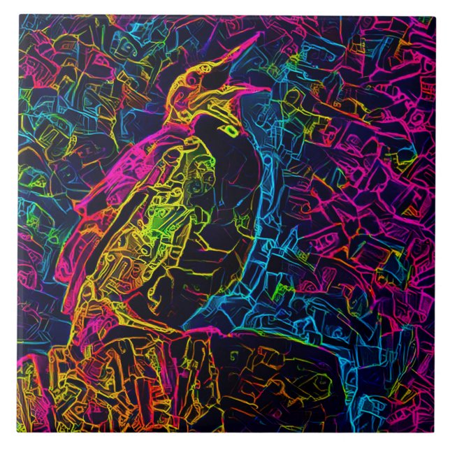 Carreau L'oiseau solitaire 3 (Devant)