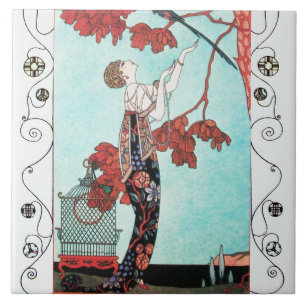 Carreau L'OISEAU VOLAGE, MODE BEAUTÉ/ Tourbillons géométri