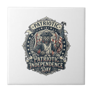 Carreau Loup-garou patriotique Patriote Horreur Monstre Pa