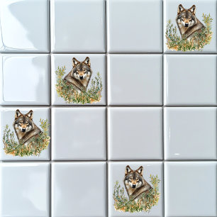 Carreau Loup gris