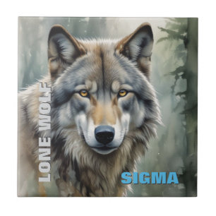 Carreau Loup solitaire masculin de Sigma