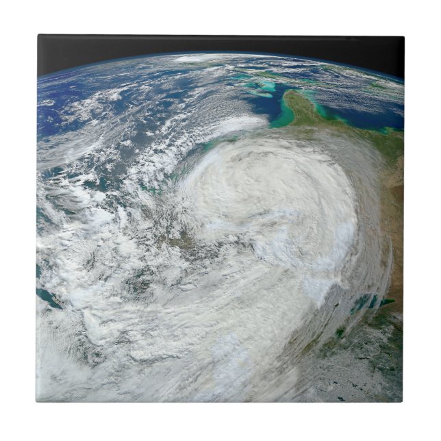 Carreau L'Ouragan Sandy Le Long De La Côte Est Des États-U (Devant)