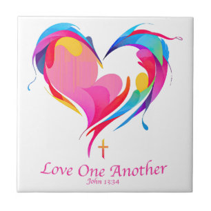 Carreau Love One Another Bible Verse John 1334