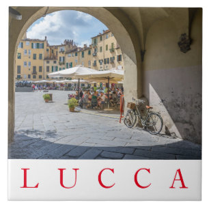 Carreau Lucca Piazza Anfiteatro vue céramique