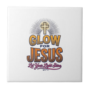 Carreau Luira pour Jésus Laissez Votre Lumière Briller Chr
