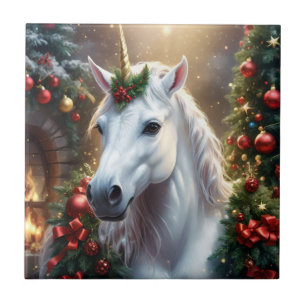 Carreau Lumière des neiges : La licorne de Noël enchantée