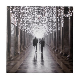Carreau Lumière, ombres et symétrie - sépia