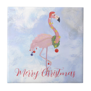 Carreau Lumières couleur Flamant rose Noël