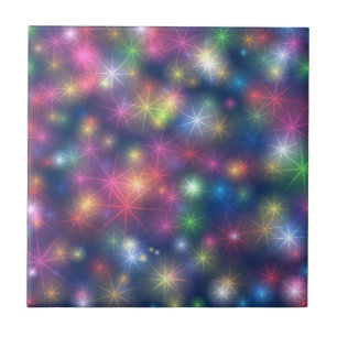Carreau Lumières de fête scintillantes colorées