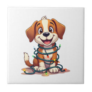 Carreau Lumières joyeux Beagle